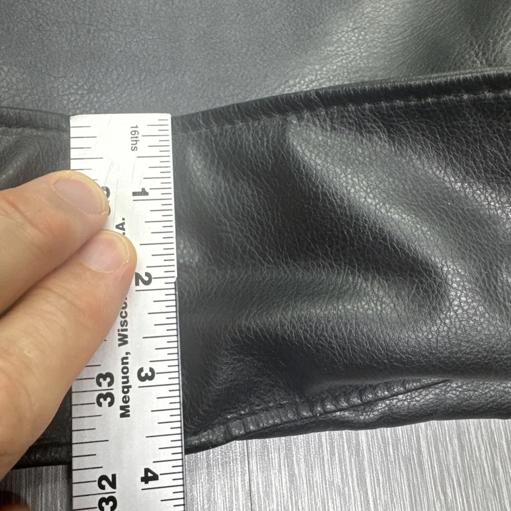Superfly Black Leather Flap Top Carry Bag Gear Storage Case Travel‎ Tote